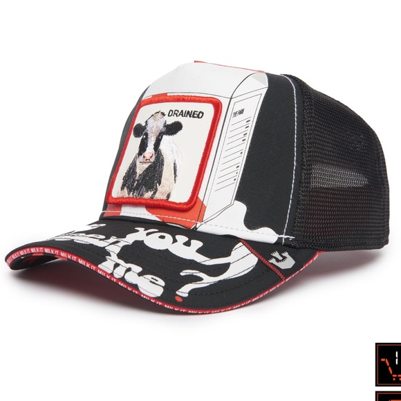 ⭐️NIB Limited Edition Goorin Brothers “Drained” Cow Trucker Hat - Picture 4 of 8